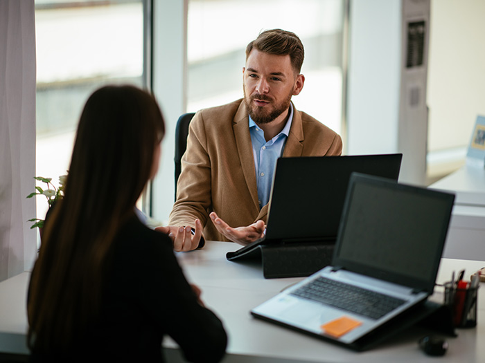 Entretien face à face dans le cadre d'un bilan de compétences